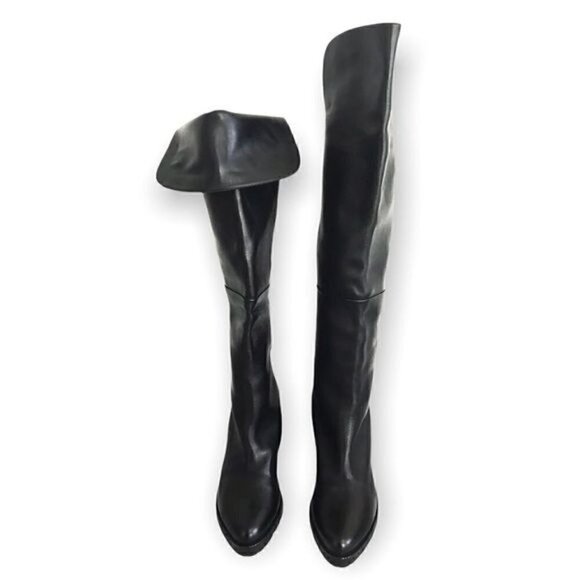 Walter Steiger boots black over the knee /knee high boots, size 39.5 EU - Picture 13 of 13